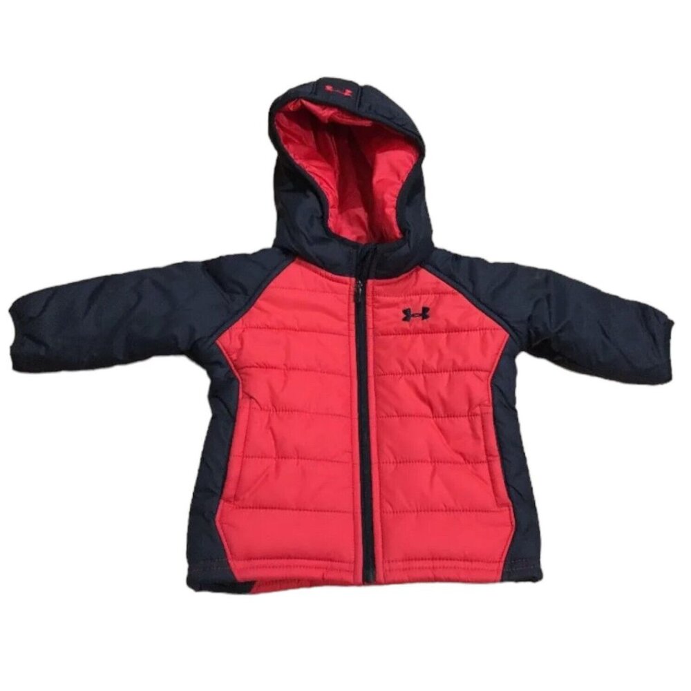 UNDER ARMOUR Jacket Baby Toddler Size 3/6 Months Red And Black